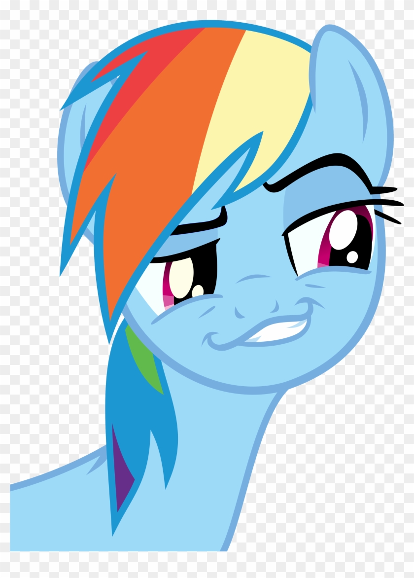 Mlp Rainbow Dash Face #974265