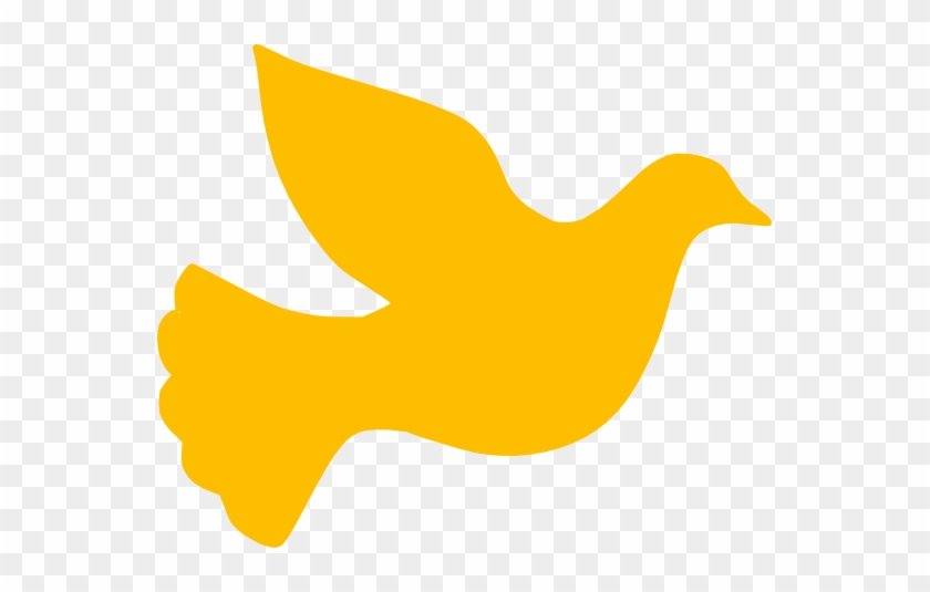Gold Dove Clipart - Dove Silhouette #975125