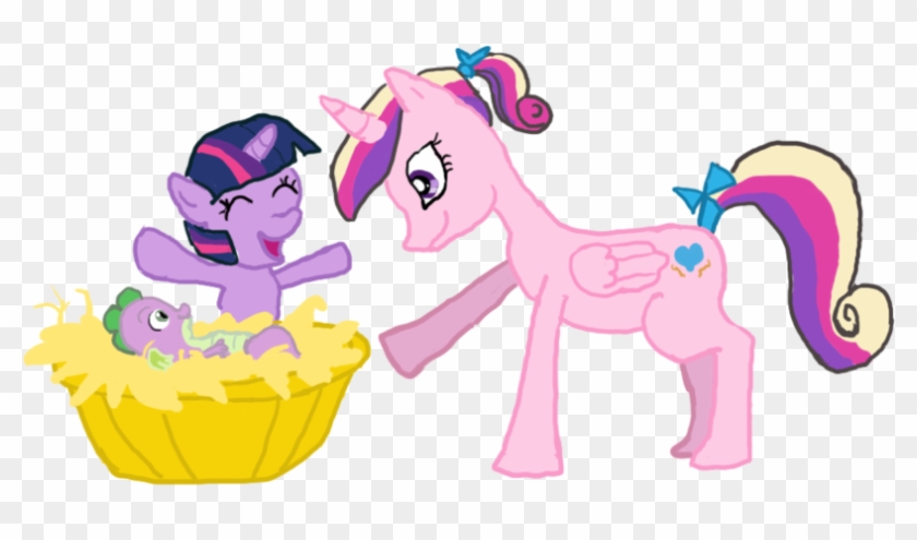 Exit Next To Chip, Baby, Baby Dragon, Filly, Foal, - Princess Cadance #975254