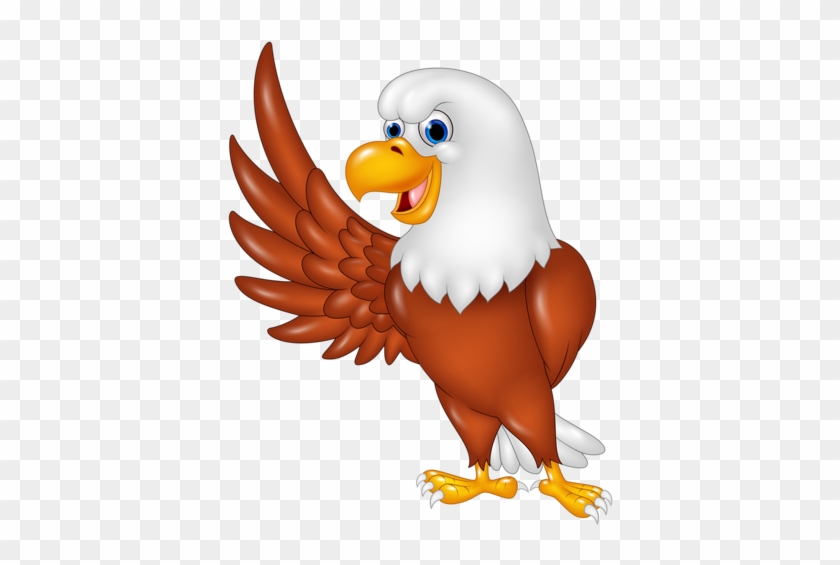 Funny Cartoon Animals Vector [преобразованный] - Cute Eagle Illustration Png #975470