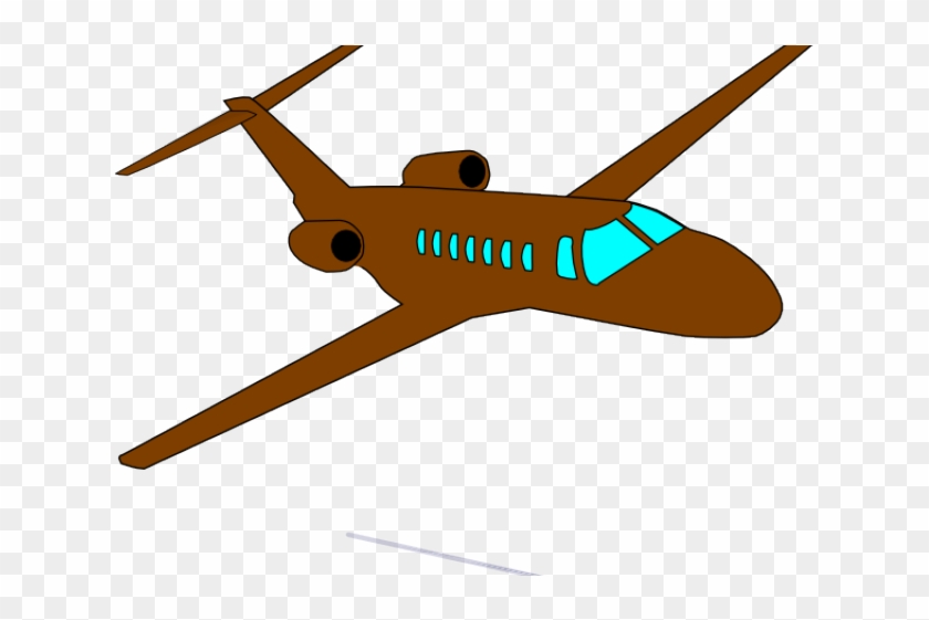Plane Clipart Brown - Clip Art #975652