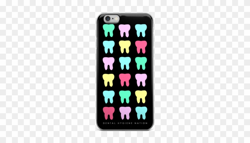 Toothy Black Iphone Case - スクエア ブルーナチケットホルダー A17bthp #976320