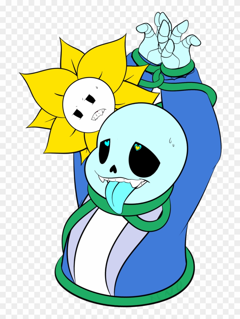 Undertale Flowey Toriel Clip Art - Undertale Fanart Sans And Flowey #976434