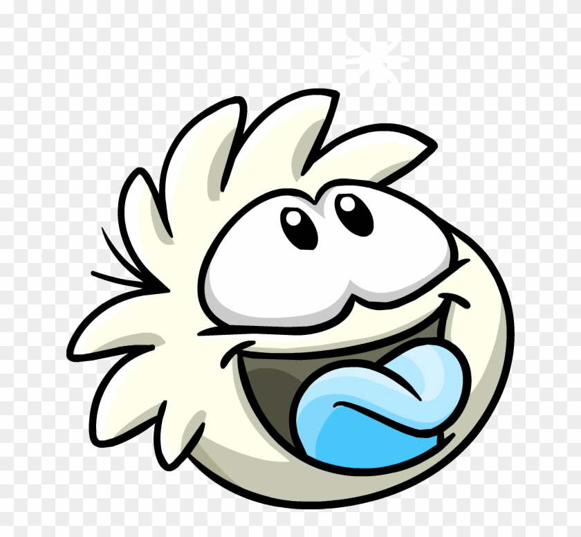 White Puffletongue2 - Club Penguin Puffles White #976526