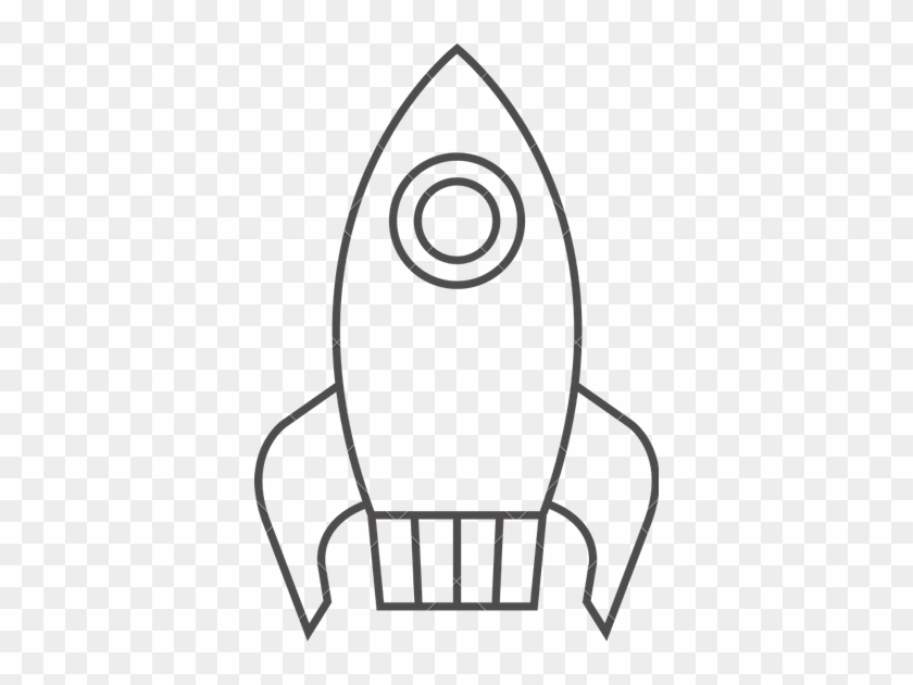 Pin Rocket Ship Clip Art - Outline Of A Rocket #976800