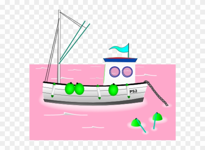 Fishing Boat Clip Art - Barco De Pesca Dibujo #977065