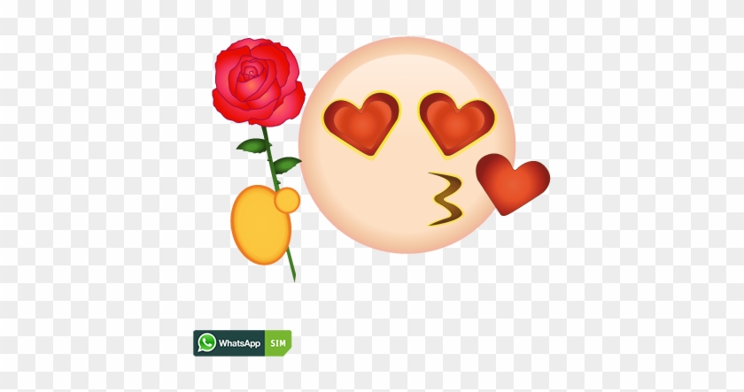Love Smiley Mit Blassem Gesicht Und Herzaugen - Kussmund Smiley #977284