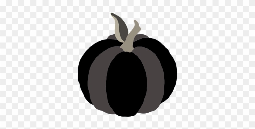 Short Black Color Block Designer Harvest Pumpkin Clip - Illustration #977305