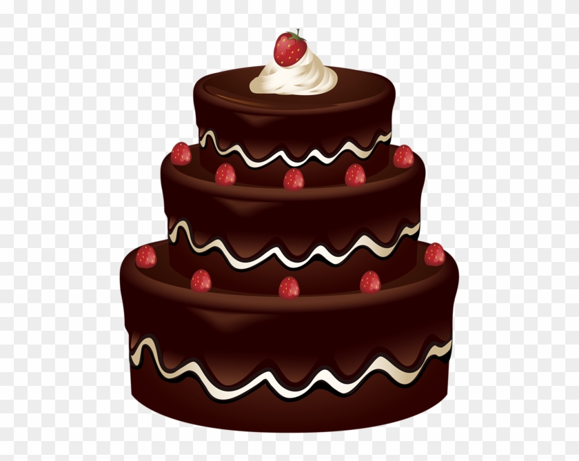 Clip Art Of Chocolate Cake Png Images Free Download - Birthday Chocolate Cake Png #977499