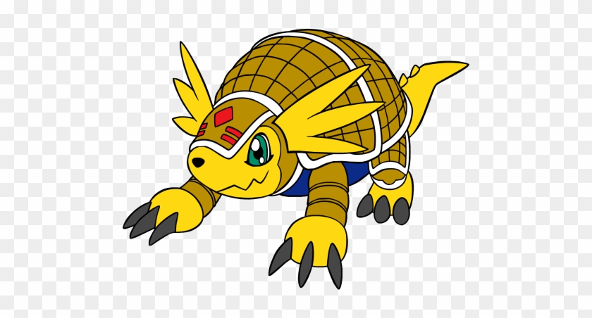 Digital Monsters Character Fanart - Digimon Armadillomon Png #978171