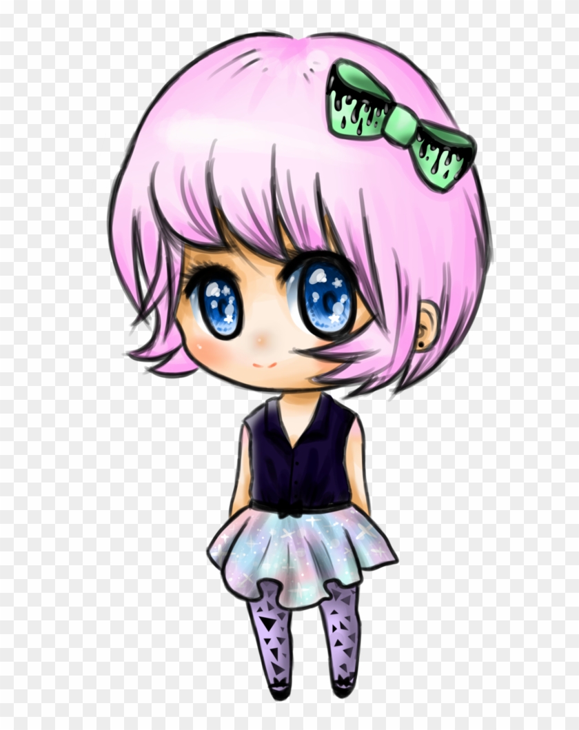 Pastel Goth-isch Chibi By Tinylittledeer On Deviantart - Chibi #978578