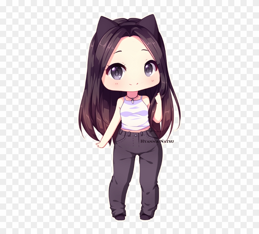 Celshading Chibi Commission For Carol Yay Yay More - Chibi Girl With Black Hair #978904