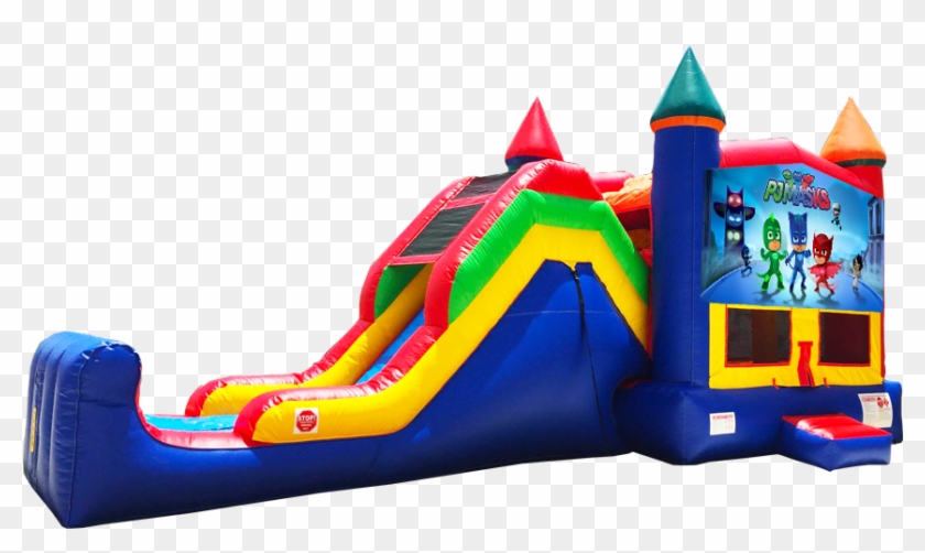 Pj Masks Super Combo 5 In 1 Bouncer, Slide, Climber, - Pj Masks Bounce House #980182
