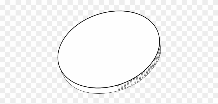 Coloring Trend Thumbnail Size Blank Penny Coin Totetude - Gold Coin Black And White #980424