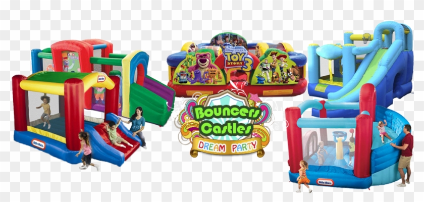Summer Slide Bouncer - Little Tikes - Shady Jump 'n Slide Bouncer #980456