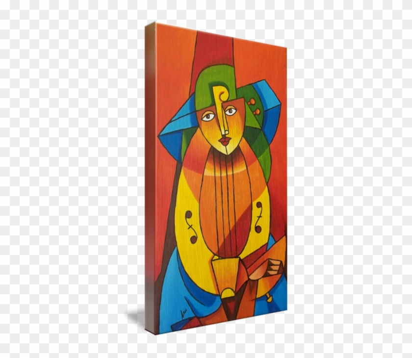 Gallery-wrapped Canvas Art Print 18 X 32 Entitled Lady #981103