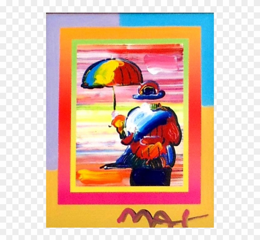 Without Borders Unique By Peter Max - Peter Max Umbrella Man #981203