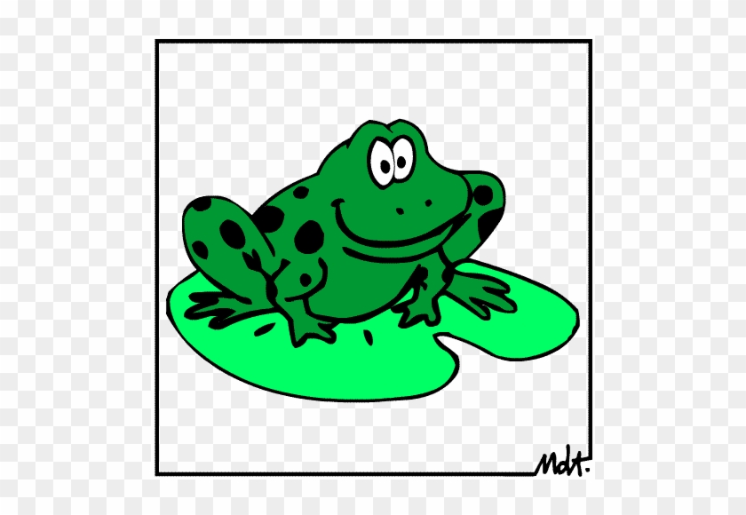 Waterproof Temporary Water Lily Kid Tattoos - Cartoon Frogs On Lily Pads #982181