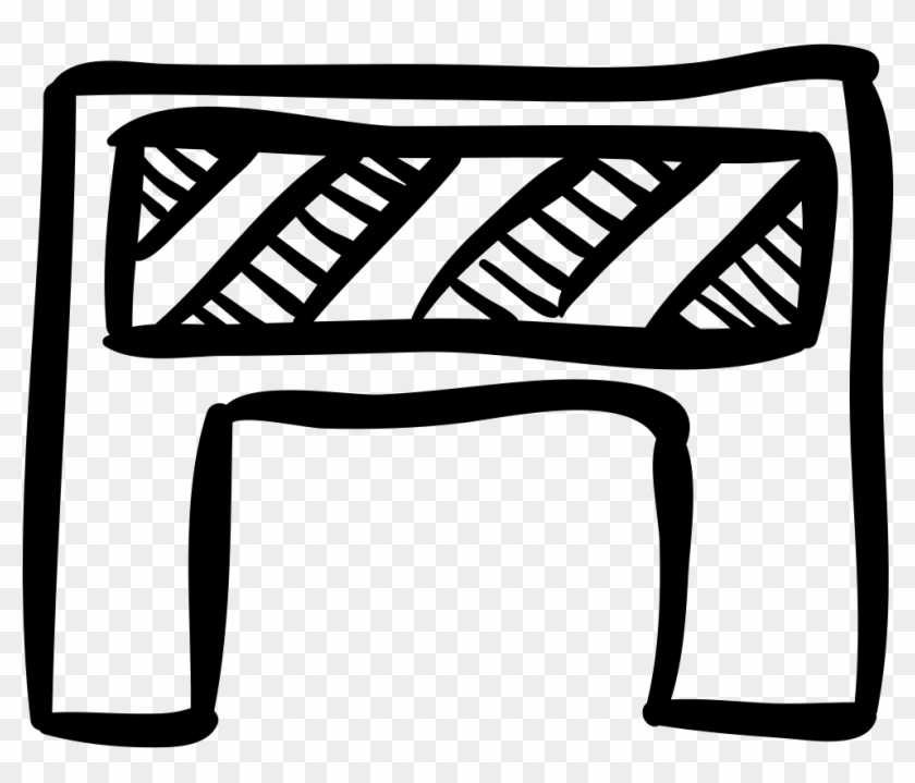 Barrier Construction Striped Hand Drawn Tool Comments - Scalable Vector Graphics #982369