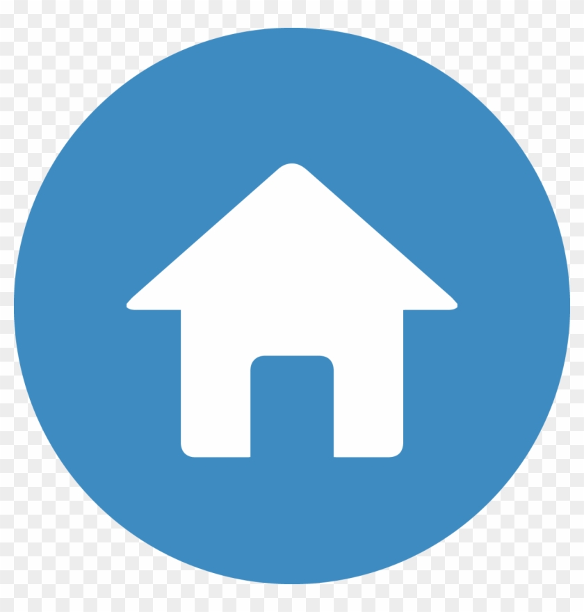Blue Home Button Png Www Pixshark Com Images Galleries - Linked In Logo Rund #983558