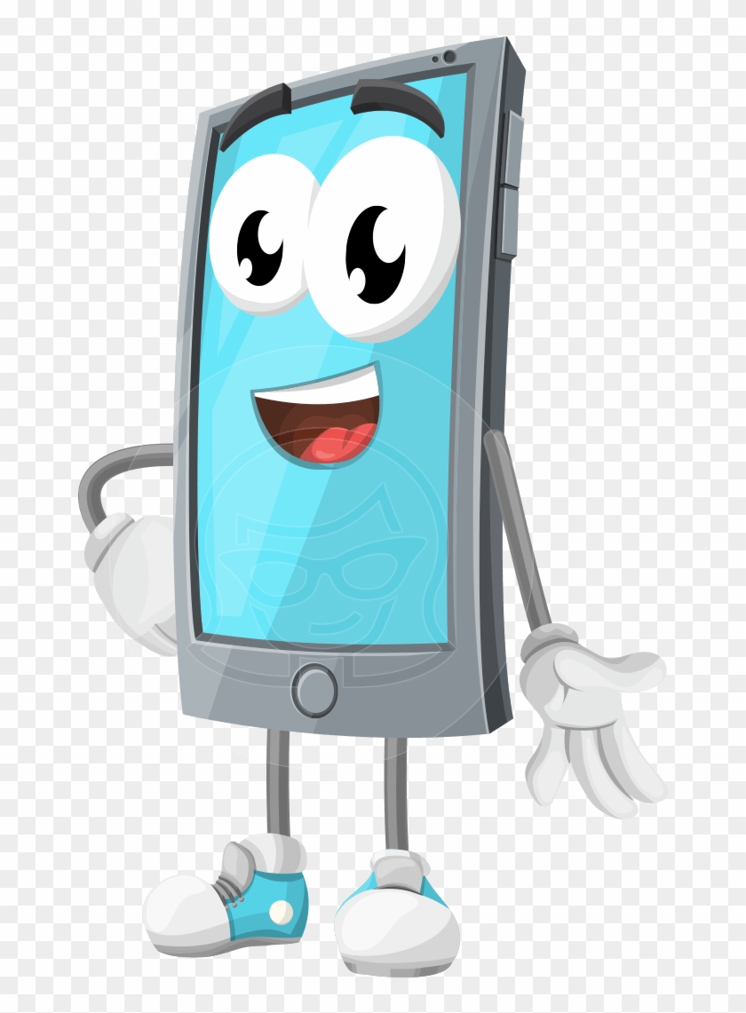Smarty Callen - Smartphone Cartoon Png #984284