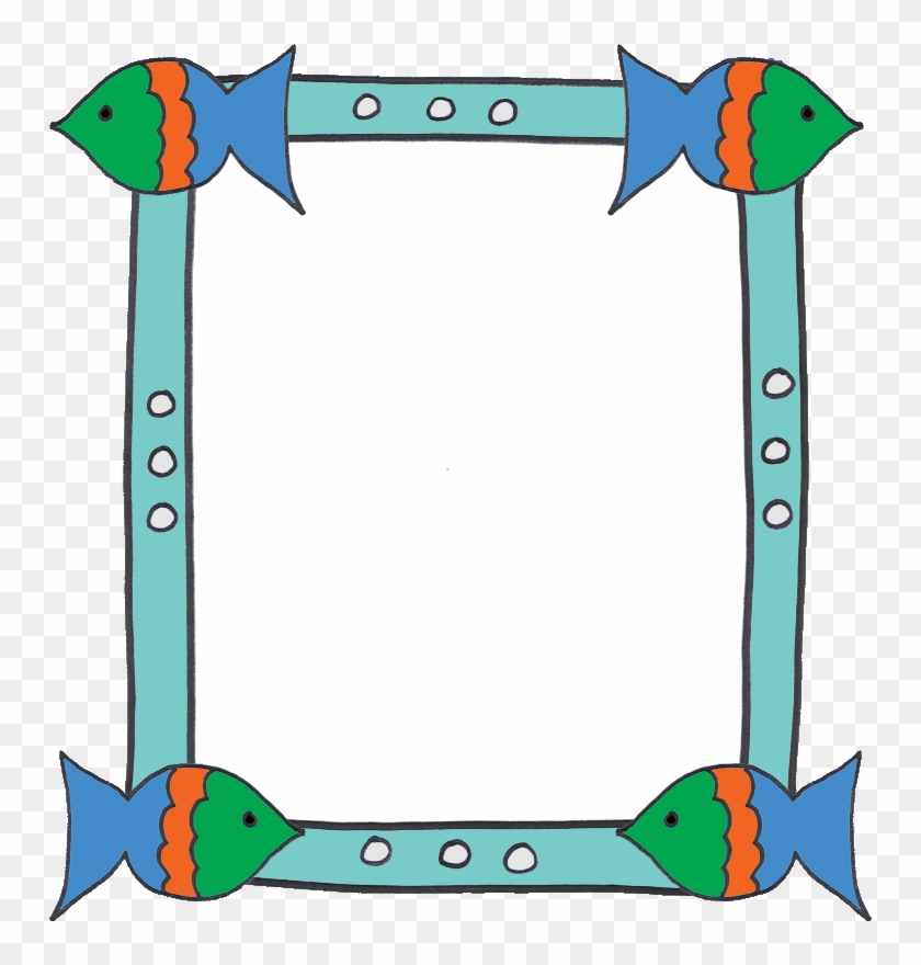 Fish Borders Colouring Pages - Clip Art #984934