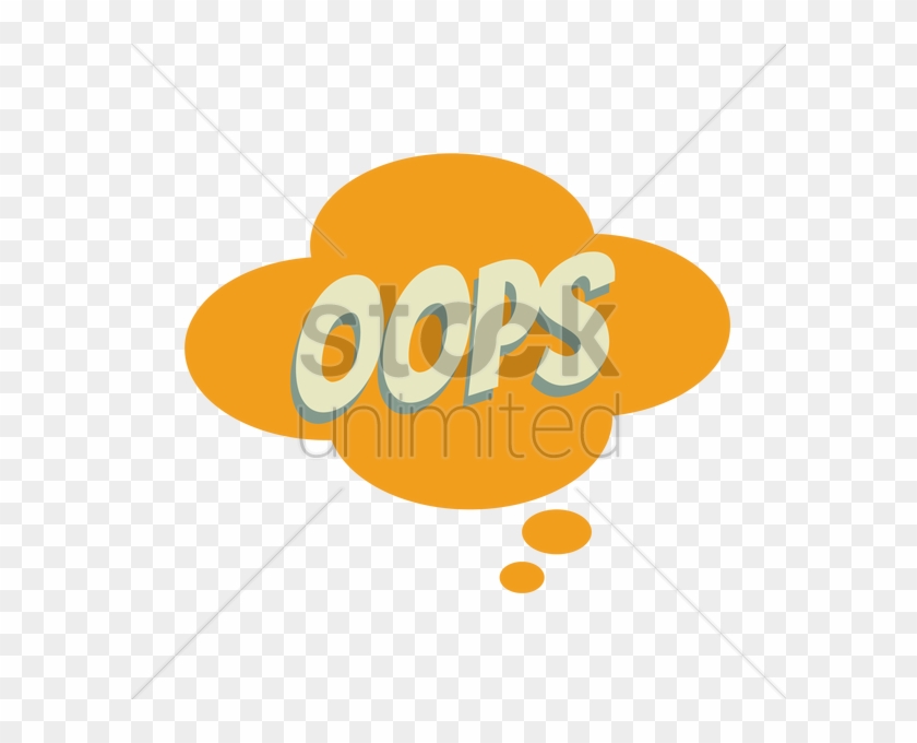 Speech Bubble With Oops - Clip Art #985009