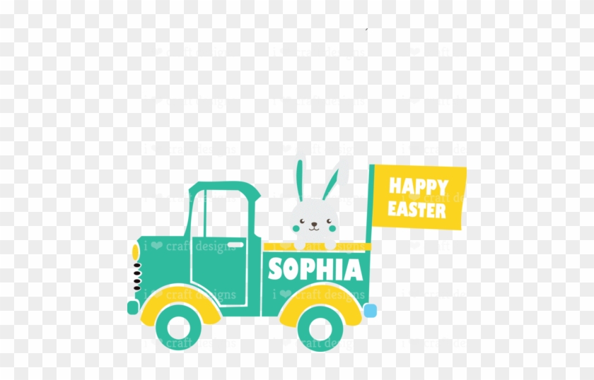 Bunny Truck Name - Autocad Dxf #985217