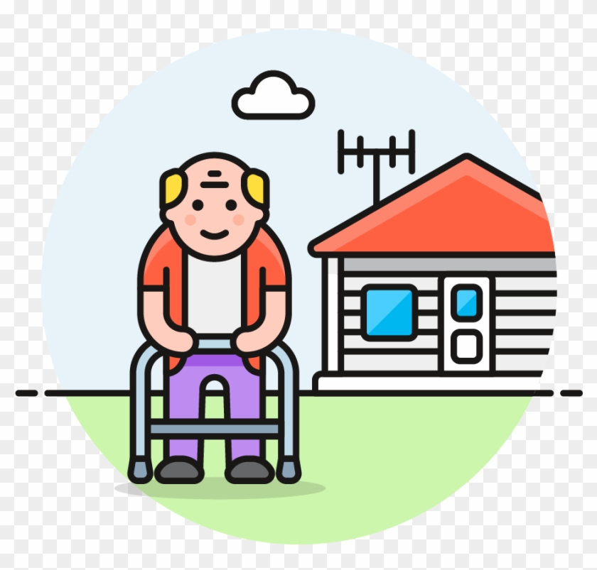 127 Grandfather House Caucasian - Cartoon #986231