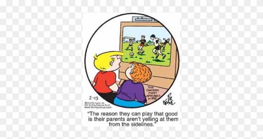 Parent Cheerleaders Cartoon - Humour #986286