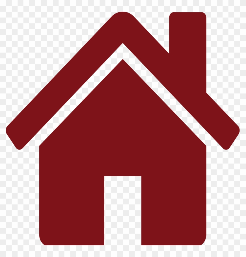 Red House Icon - Fa Home Icon Png #986317