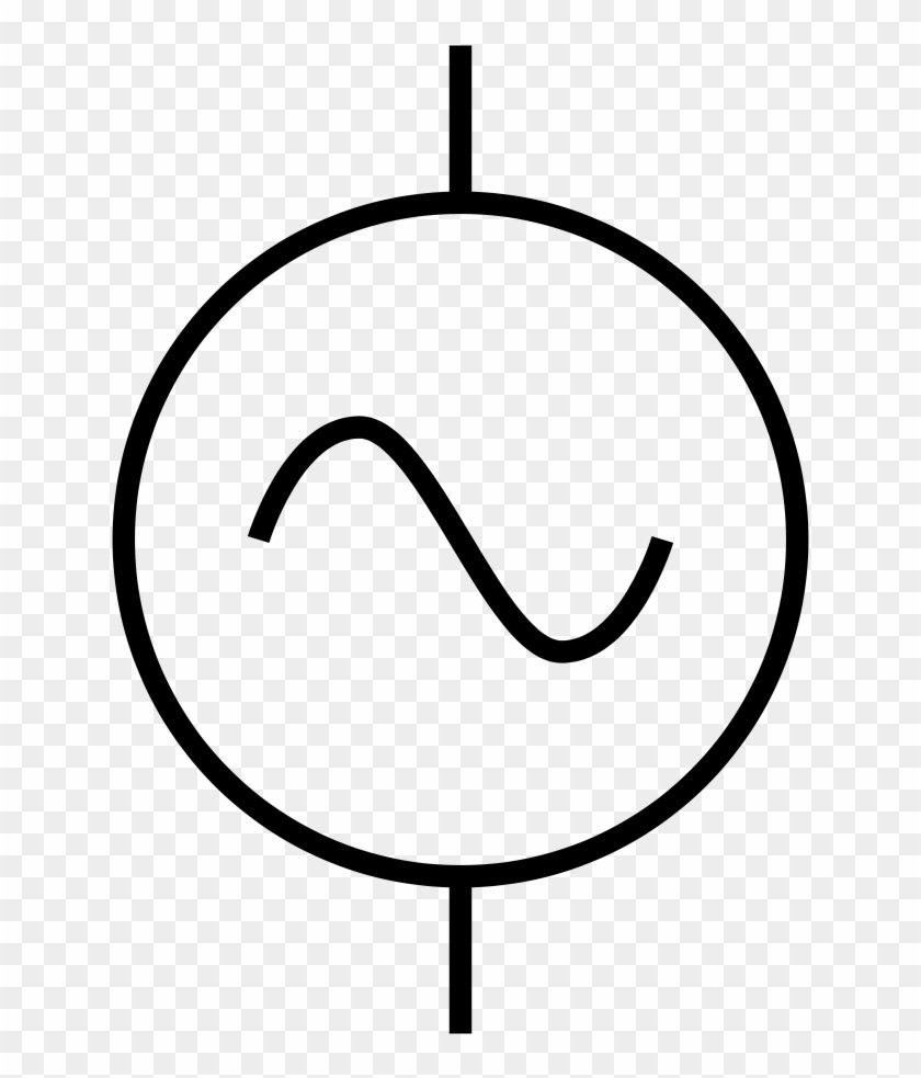 Ac Power Source Symbol Clipart - Ac Voltage Source Symbol #986322