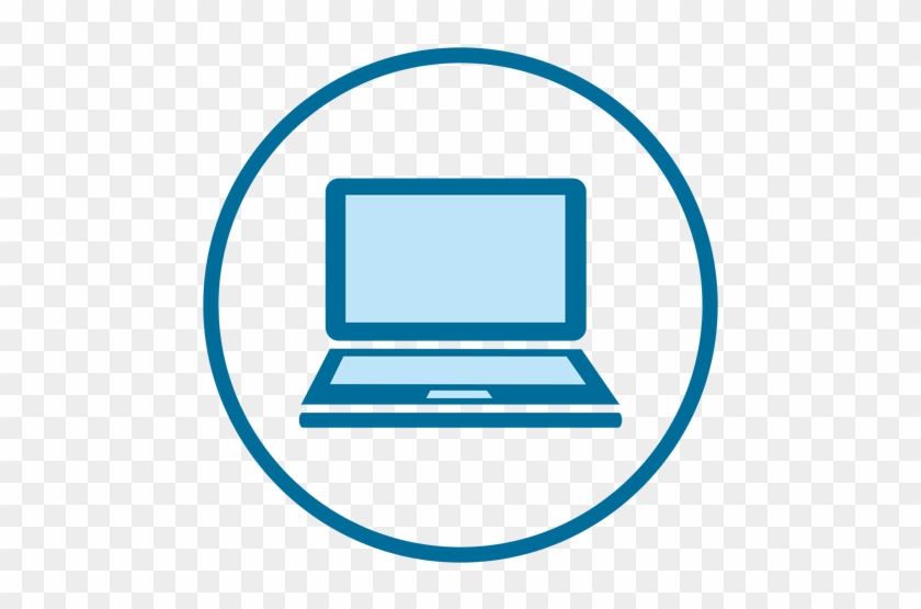 Cropped Laptop Ring Icon By Vexels - Icono De Una Computadora #986701