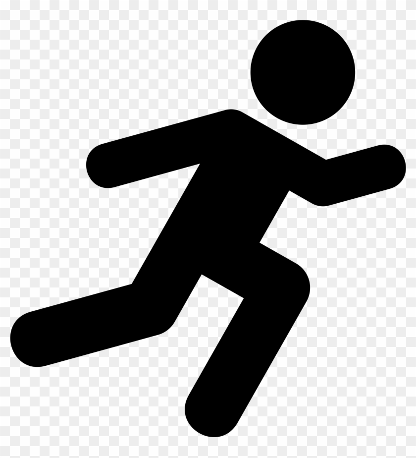 Clip Art Running Feet, Clip Art Running Home, Clip - Running Icon #986725