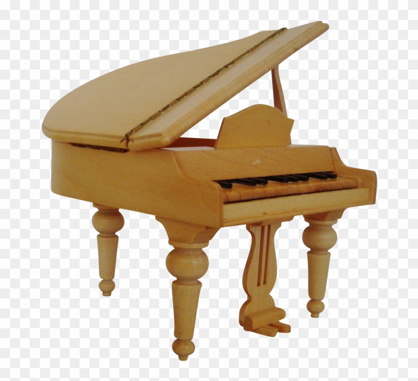 Miniature Wood Dollhouse Furniture Grand Piano Doll - Dollhouse #987212
