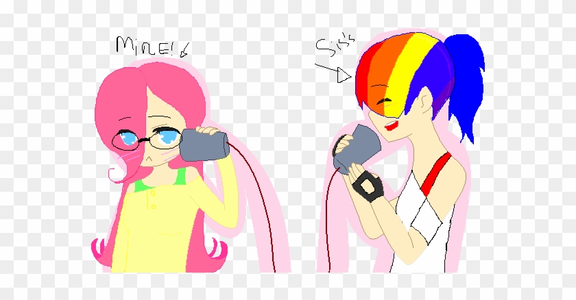 Me And Sister Base Drawing By Tiddlertwiddles - Cartoon #988349