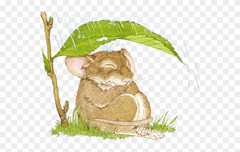 Clip Art - Mouse In Rain #988443