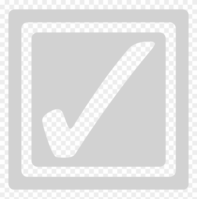 File - Gray Checkbox-checked - Svg - Checkbox Icon White Png #988614