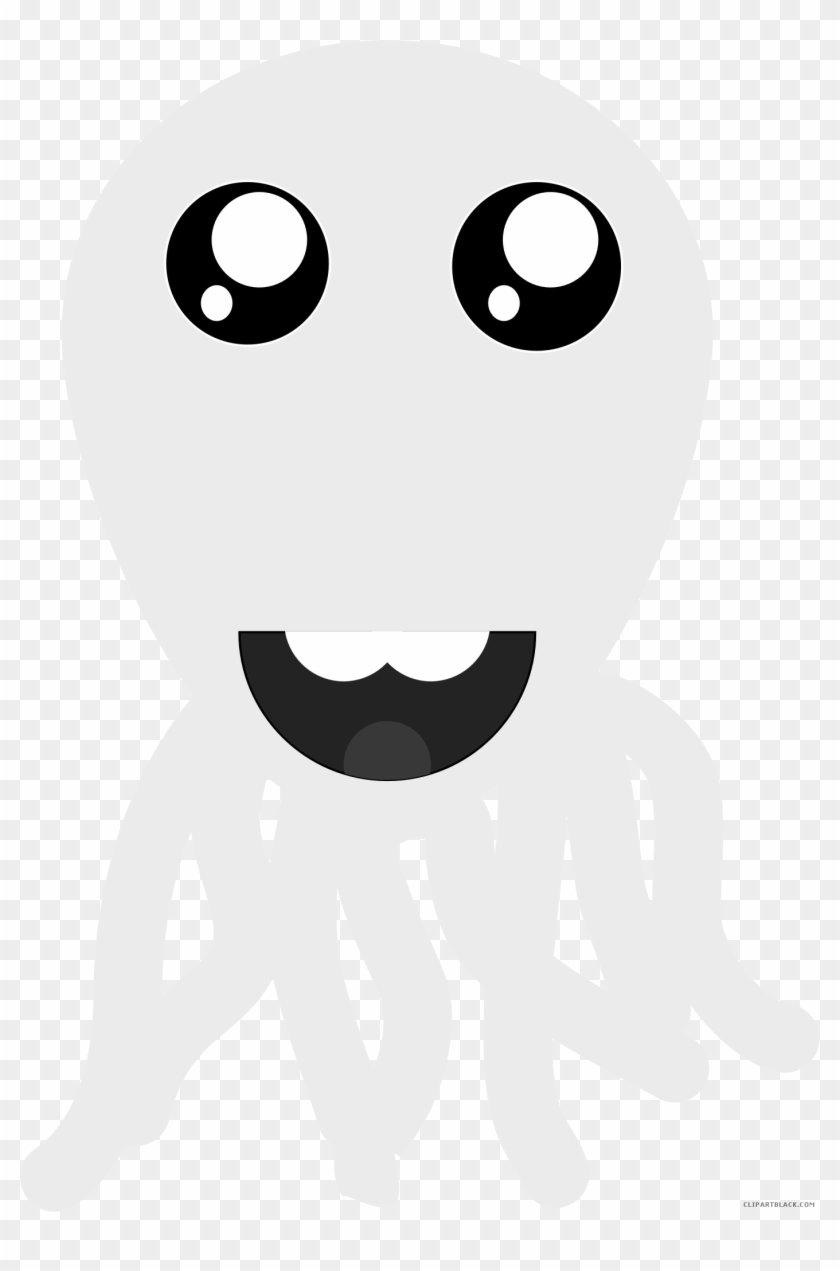 Wonderful Octopus Animal Free Black White Clipart Images - Cartoon #988785