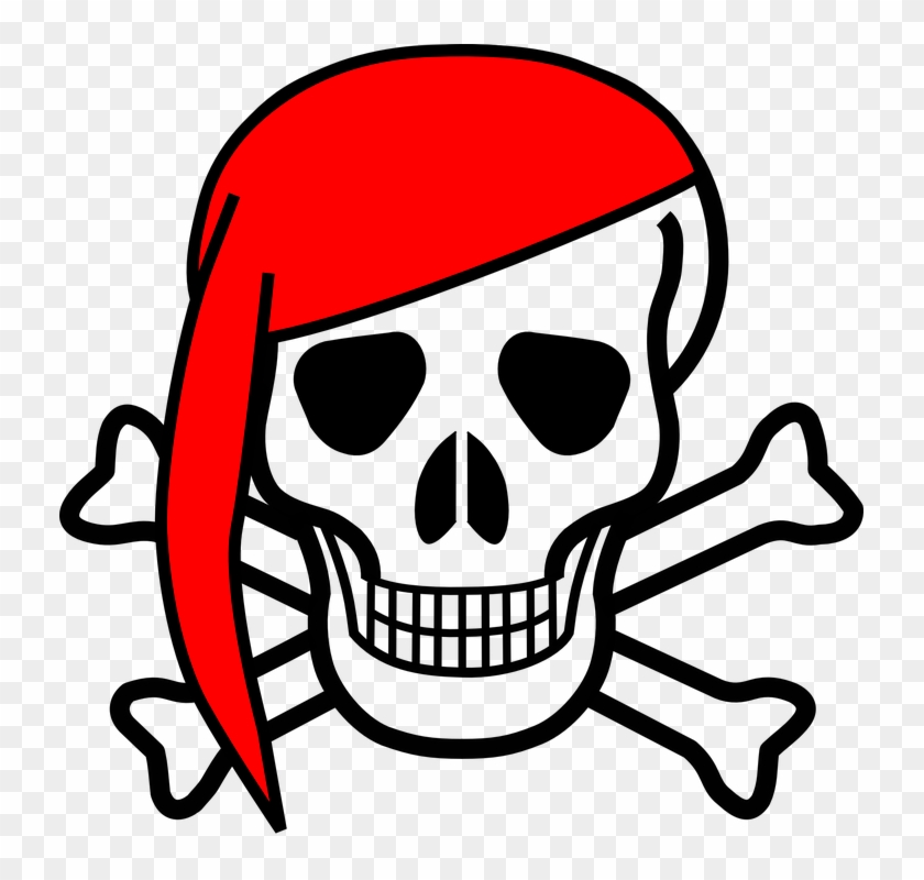 Danger Clipart Pirate Skull - Skull And Crossbones #988955
