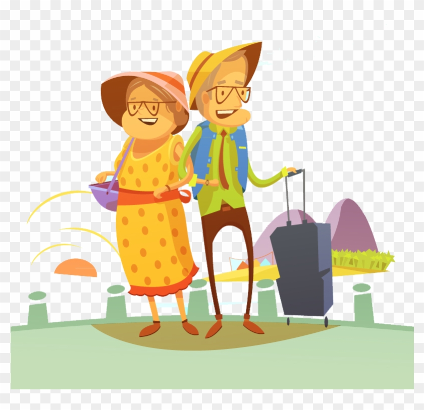 Travel Royalty-free Photography Illustration - Elderly Travel Cartoon #989175