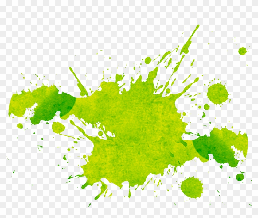 Watercolor Painting Microsoft Paint Splash Clip Art - Green Paint Splatter Png #989864