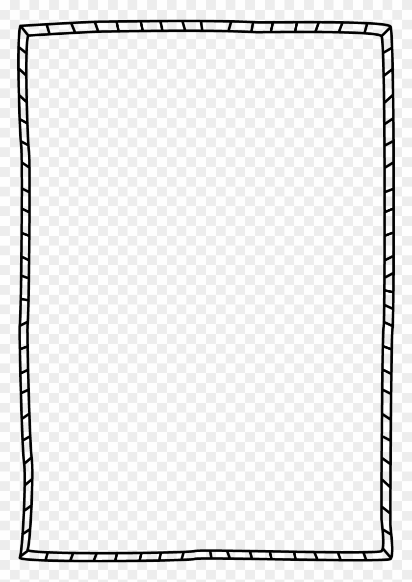 Striped Border - White Simple Frame Png #990018