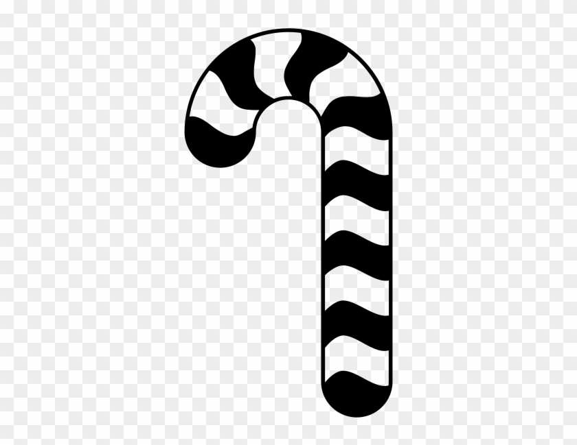 Candy Cane Rubber Stamp - Candy Cane #990024