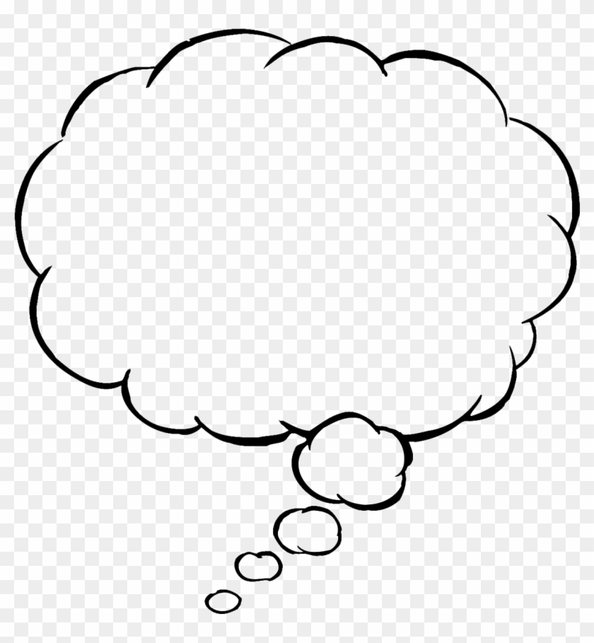 Speech Balloon Clip Art - Thinking Bubble Png #990094