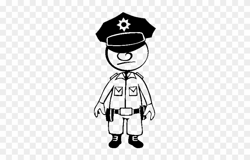 Desenho Para Colorir De Policial #990109