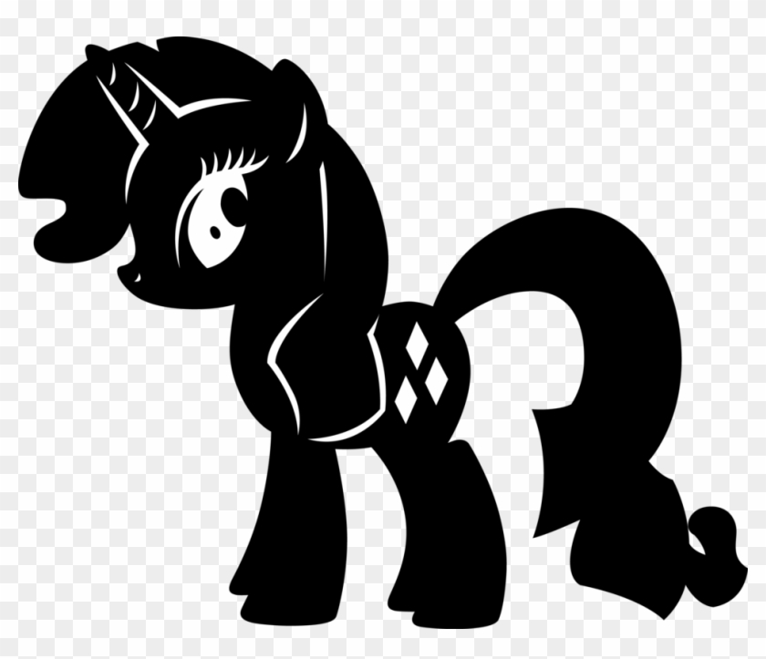 Rarity Silhouette By Leafit On Deviantart - Rarity Silhouette By Leafit On Deviantart #990479