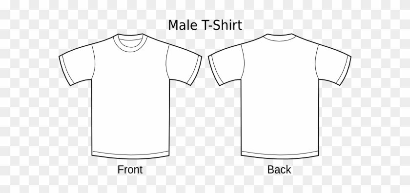 White Tee Clip Art At Clker Com Vector Clip Art Online - T Shirt Design Drawing #990607
