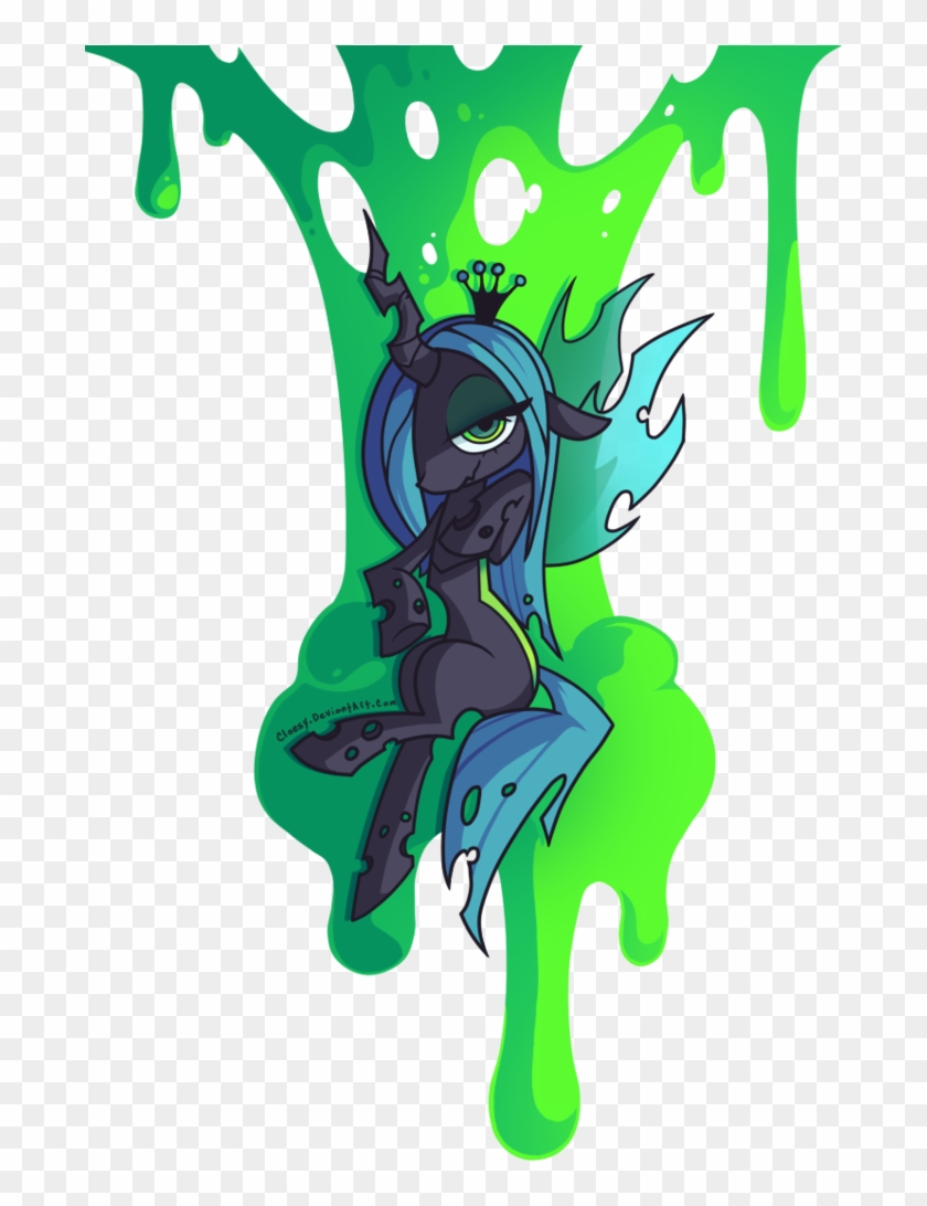 Cloesy, Bedroom Eyes, Changeling Slime, Queen Chrysalis, - Horse #991014