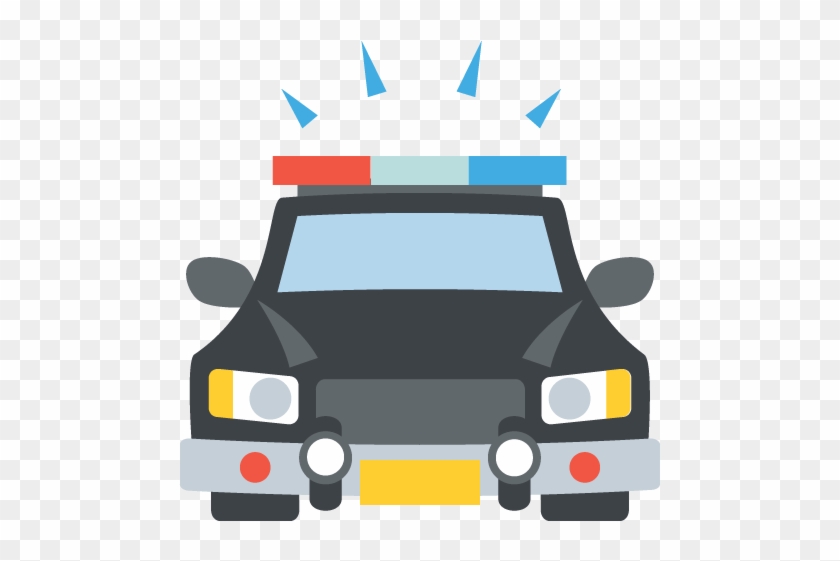 Oncoming Police Car Emoji Vector Icon Free Download - Police Car Emoji #991126